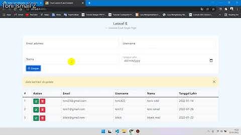 Crud Laravel 8 dan Livewire || free download