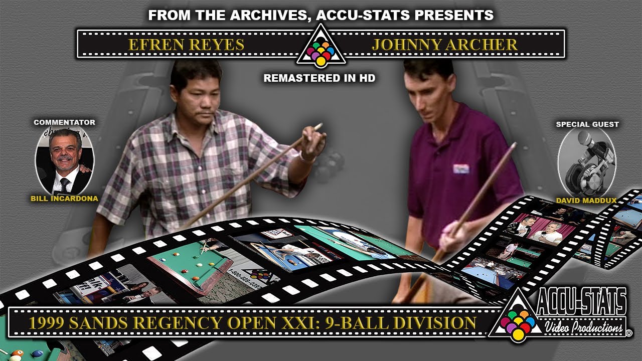 9-Ball - EFREN REYES vs JOHNNY ARCHER - Sands Regency Open XXI