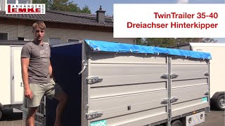 TwinTrailer DreiachsenAnhänger Hinterkipper | Anhänger Lemke