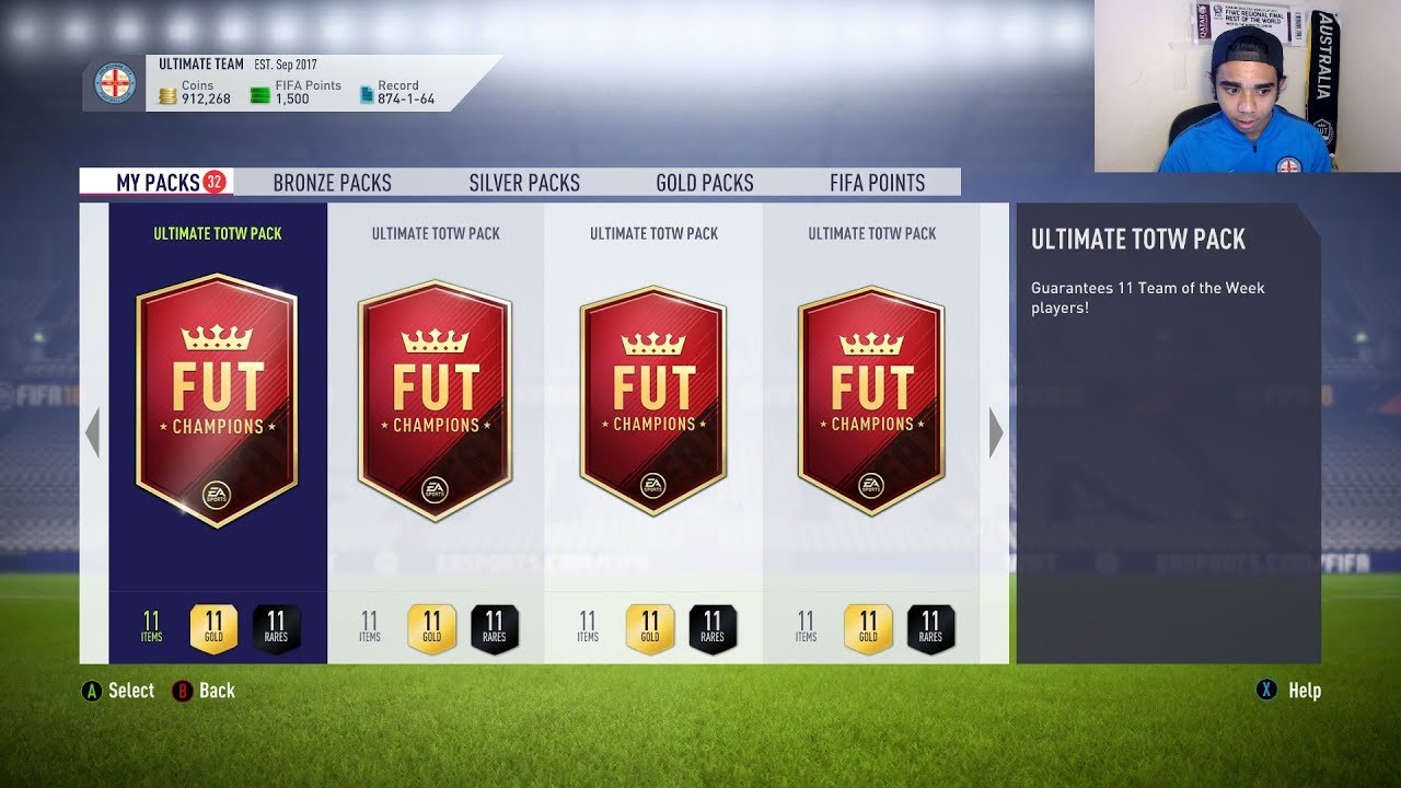 Opening 55 Informs (5 Ultimate TOTW Packs)