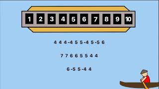 How to Play,  Row Row Row Your Boat on Harmonica
