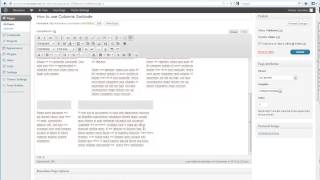 How to use Columns shortcode