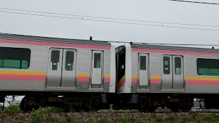 E129系B7+A14編成信越本線下り普通441M【4K】