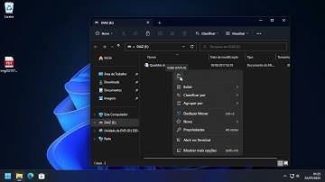Vídeo-aula Windows 11 - Como copiar, colar, recortar e renomear