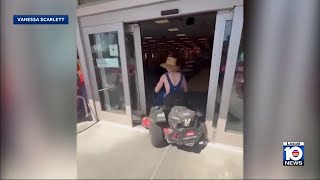 Florida teens arrested after driving lawn mower into Target