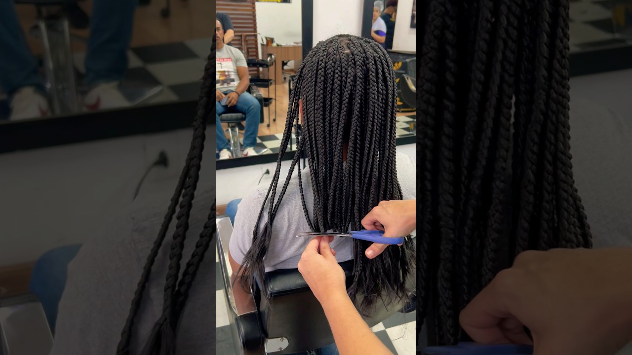 Finalização de trança com ponta queimada #shortsyoutube #dicas #hair #braidstylist