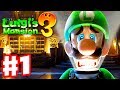 Luigi's Mansion 3 - Gameplay Walkthrough Part 1 - Welcome to the Last Resort! (Nintendo Switch)