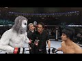 Snow Yeti vs. Bruce Lee (EA sports UFC 3)