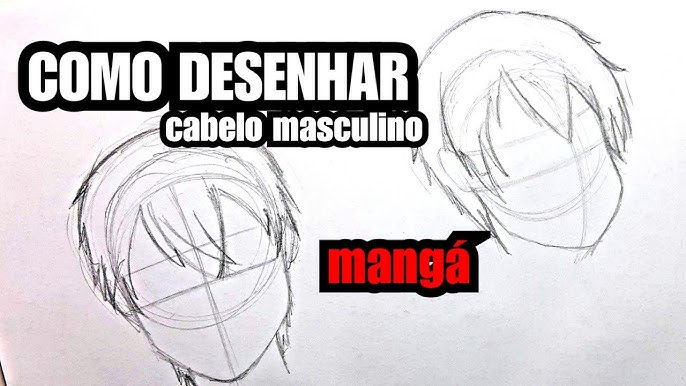 Como Desenhar Rostos Masculinos De Anime e Mangá Passo a Passo