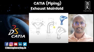 Catia | Pipe Design | Exhaust Manifold | Part Design | Generative Shape Design