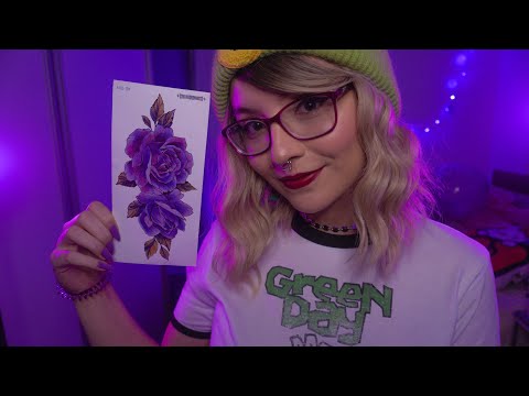 asmr roleplay ✦ tatuagem e piercing (voz bem suave)