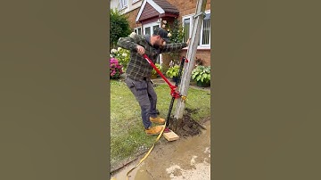 How To Remove Concrete Fence Post #likeapro #diy  #howto