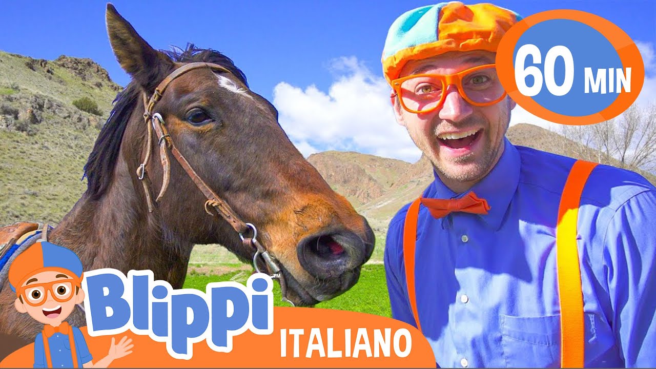 Blippi visita un allevamento (un ranch) | Blippi in Italiano | Video educativi per bambini