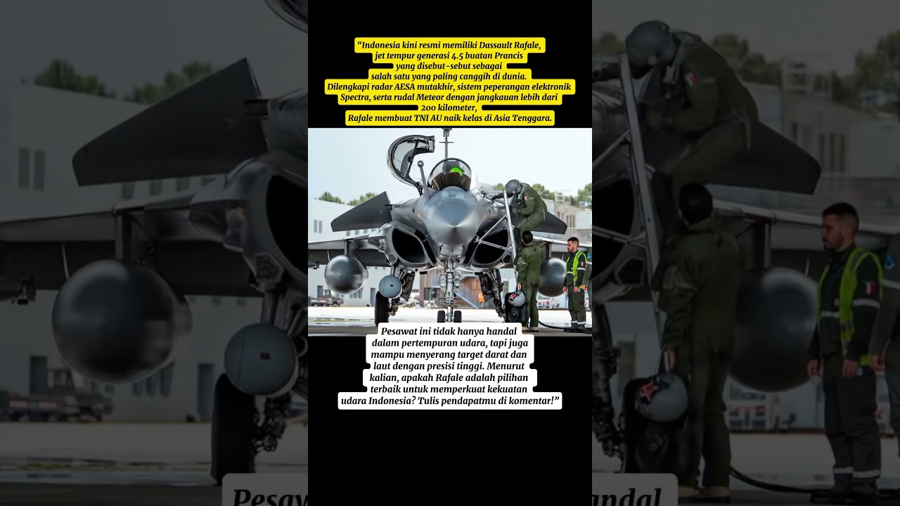 Rafale Indonesia: Jet Tempur Baru TNI AU yang Bikin ASEAN Gemetar! 🚀🇮🇩 