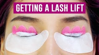 Getting A Lash Lift!  TINA TRIES IT