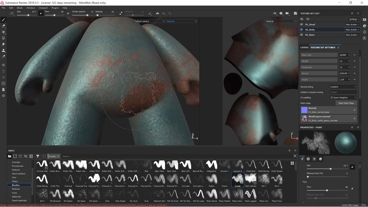 Texture Set Settings Substance Painter