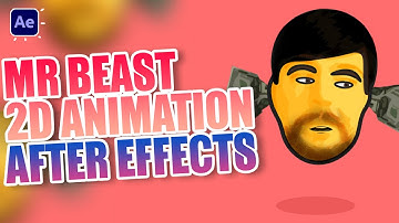 MrBeast 2D Animation with After Effects Tutorials