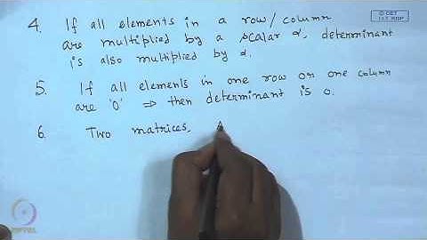 Mod-05 Lec-08 Matrix, Determinant