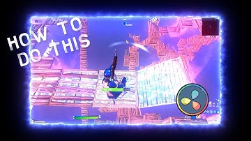 how to make INSANE outer glow effect in DaVinci RESOLVE! (How to edit fortnite on davinci resolve)
