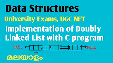 Lec 3.1 Implementation of Doubly Linked List | Data Structures | Malayalam