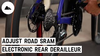 How to adjust your road SRAM electronic rear derailleur