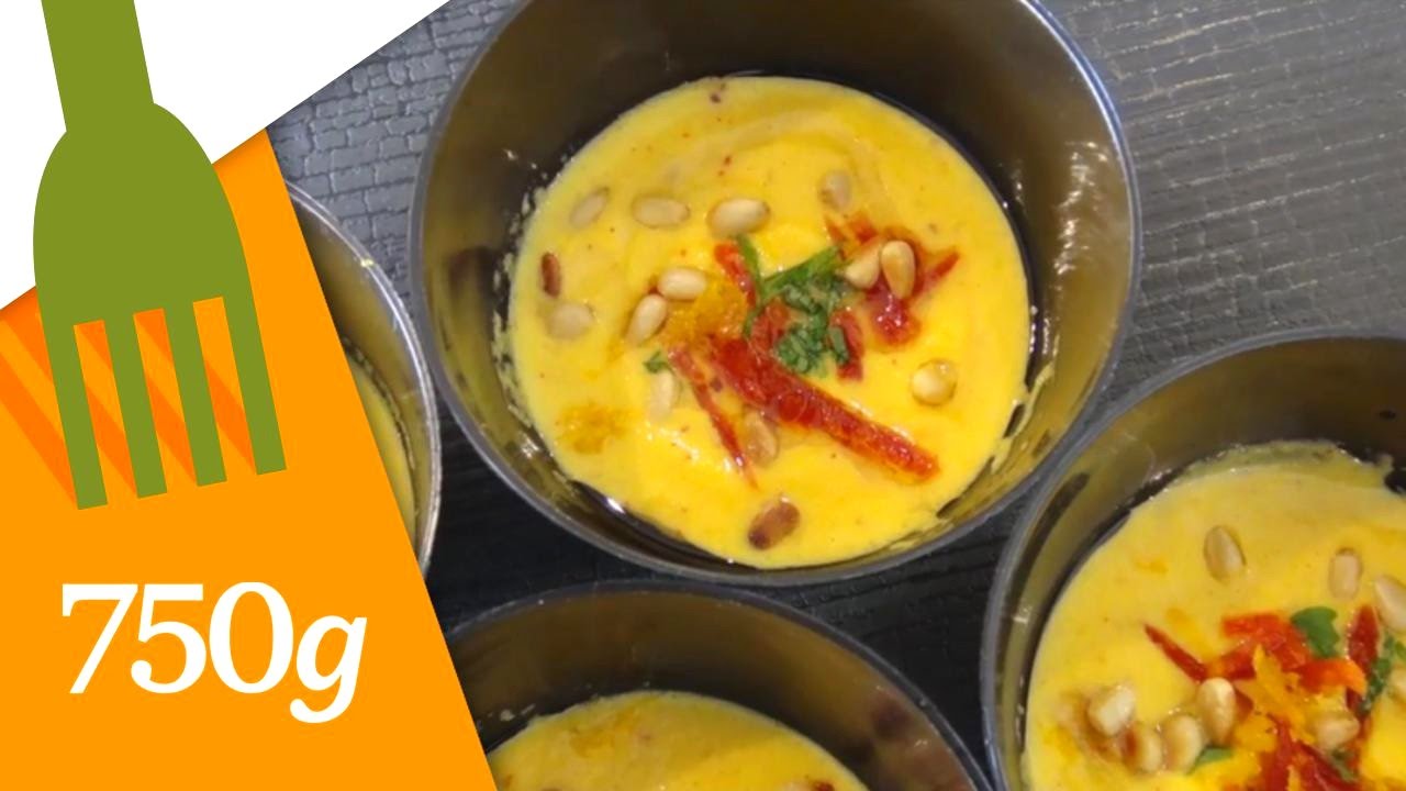 Recette de Verrines de courge muscade, chorizo et pignons - 750g