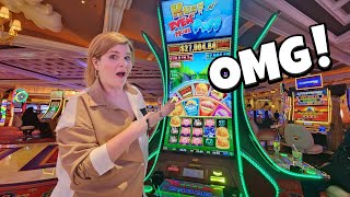 I Hit the Mansions Feature on the NEW Huff n Even More Puff Slot Machine!!