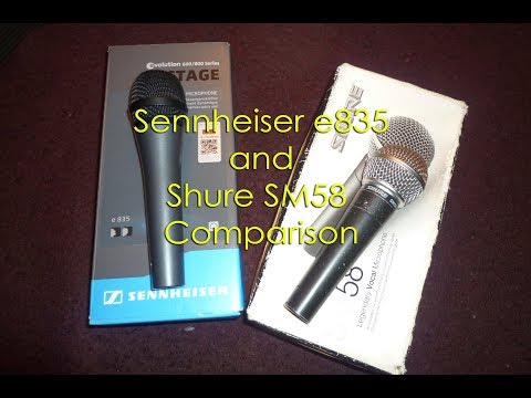 Sennheiser e835 Unboxing & Comparison with SHURE SM58