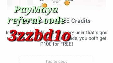 PayMaya referral code Use this another code (361cg00)