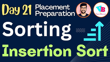Sorting -  Insertion Sort in telugu | DSA in Telugu | Vamsi Bhavani