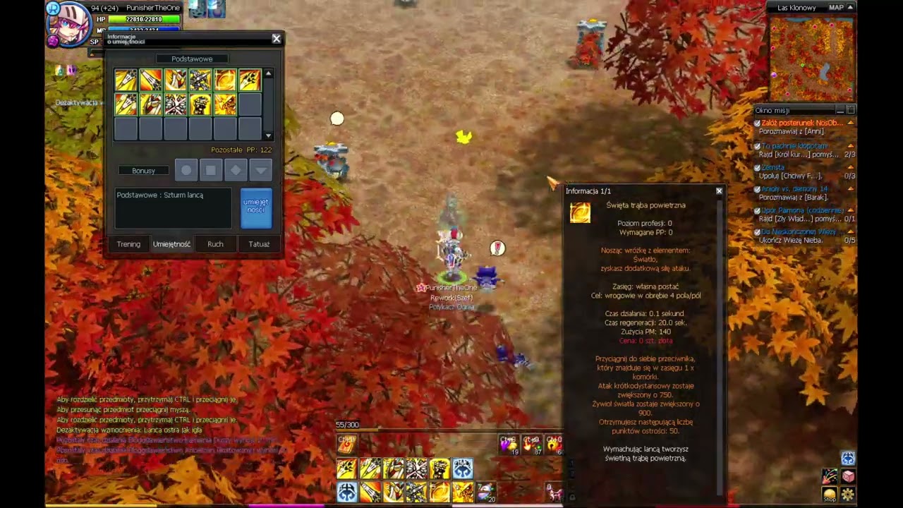 Nostale: Pokaz umiejętności sp10 wojownika (NEW SP DRAGON KNIGHT)