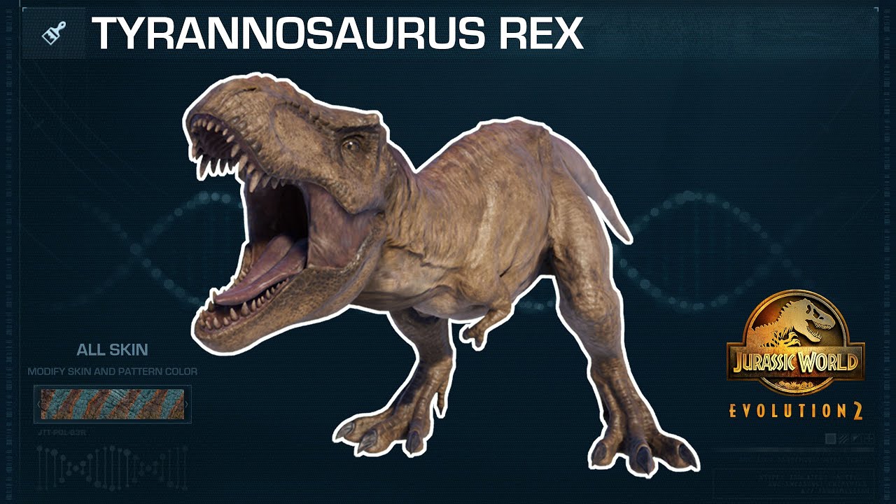 Jurassic World Evolution T Rex Skins