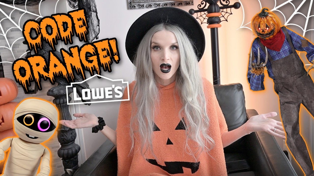 CODE ORANGE! 🎃 LOWE'S HALFWAY TO HALLOWEEN DROP!!! - YouTube
