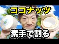 【全力】ココナッツ素手で割ってみた（笑）