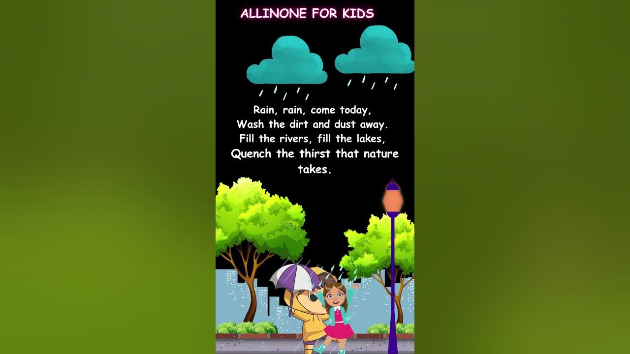 poem on rain for kids #nurseryrhymes #ytpoem