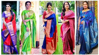 Latest silk Saree Design | Designer Silk Sarees | Silk Saree Ideas | Silk Sarees #saree #sarees screenshot 1