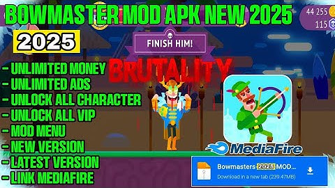 Update!! Bowmaster Mod Apk V9.3.10 Terbaru 2025 - Unlock All Character & Unlock Vip