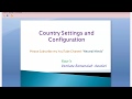 Country settings and configuration in SAP All Modules (Ex: SD, MM, FI, PP, PM, PS etc.......