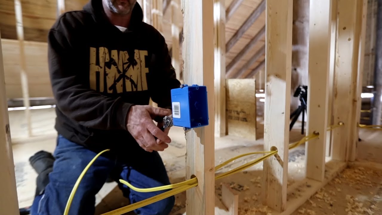 WIRING THE LOG CABIN.. - YouTube