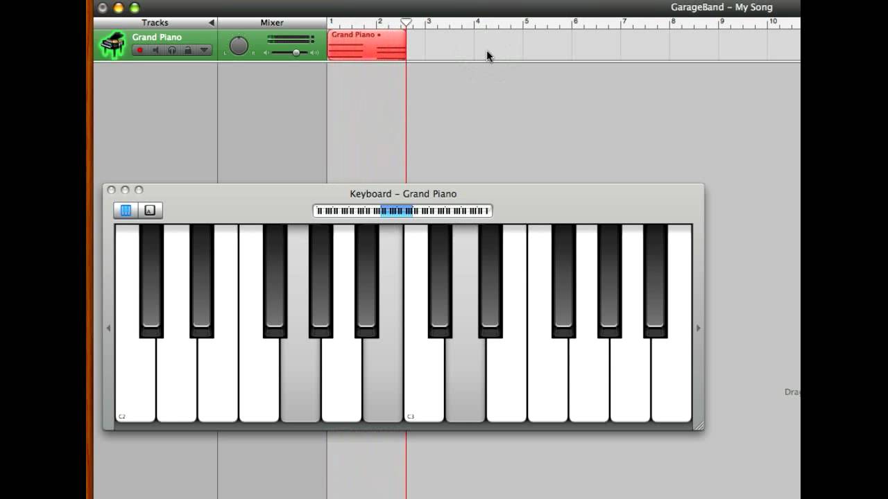 Piano chords in Garageband - YouTube