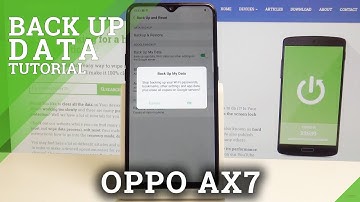 How to Back Up Data in OPPO AX7 - Enable Google Backup