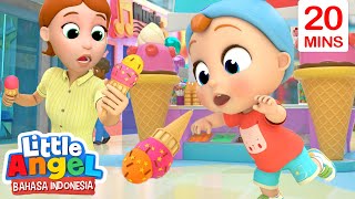 Makan Es Krim, Enaknya! | Kompilasi Lagu Anak | Little Angel Bahasa Indonesia