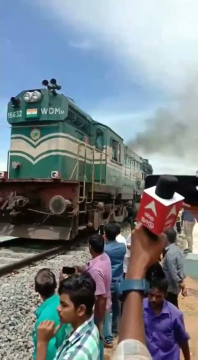 Theni Train Engine Test on Madurai - Bodi New Track || 16632R GOC WDM-3A || Andipatti - Theni Line