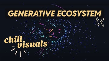 Generative Art Ecosystem made in p5js