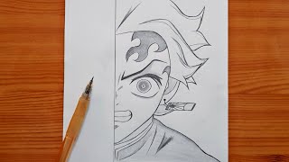 How to draw Tanjiro Kamado | Tanjiro step by step | easy drawing for beginners