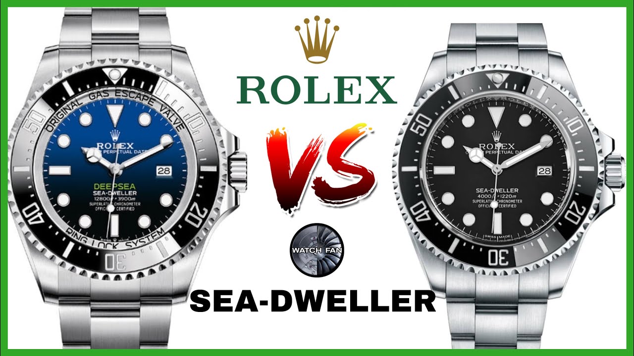 Rolex Sea-Dweller 4000 vs Deepsea - YouTube