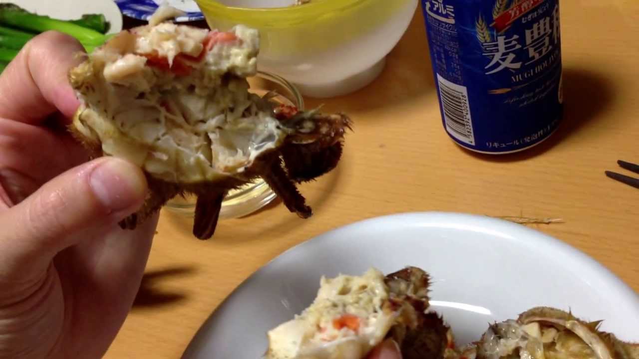 毛ガニ トゲグリガニ の食べ方 Youtube