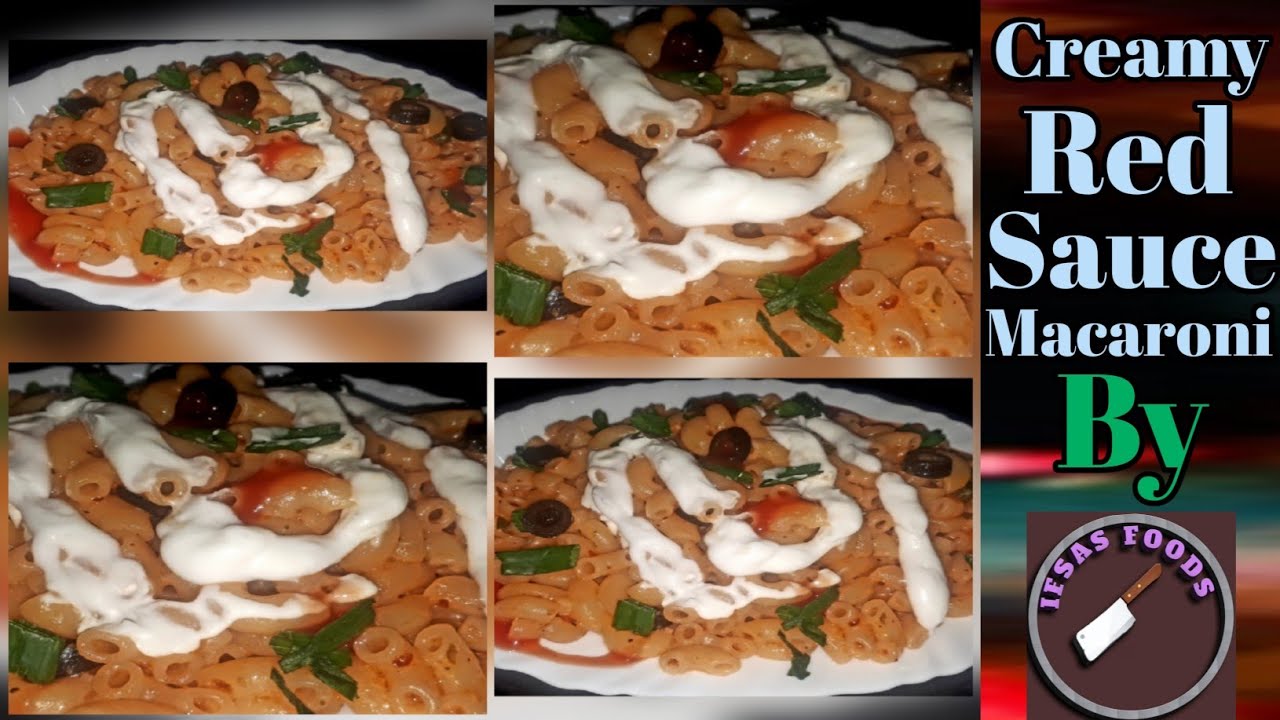 Creamy Red Sauce Macaroni YouTube