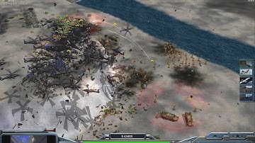 USA Super Weapon - Command & Conquer Generals Zero Hour - 1 vs 7 HARD Gameplay