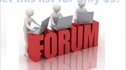 Forum Posting Tips - High PR vBulletin Forums